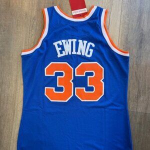 NEW NBA New York "Ewing" #33 Jersey Men L